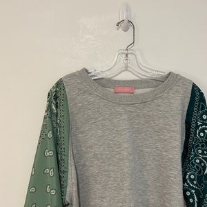 Dressed in LALA Bandana Sweatshirt Top